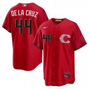 Limited Elly De La Cruz #44 CIN Reds City Connect Men Baseball Jersey | Red Queen City Pride Edition 1mPIt452