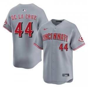 Replica Elly De La Cruz #44 CIN Reds Men Baseball Jersey | Gray Queen City Pride Edition 76U71429