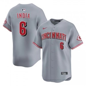 Cincinnati Reds Jonathan India #6 Gray Men Baseball Jersey | 2026 Season Genuine 5dwwa376