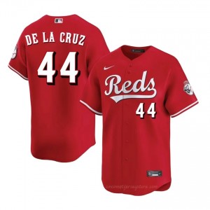 Elly De La Cruz #44 Cincinnati Baseball Jersey | Game Men Red Stitched Edition b8535244