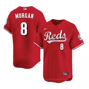 Pro-Grade Joe Morgan #8 CIN Reds Men Baseball Jersey | Red Queen City Pride Edition 2r00Pq83