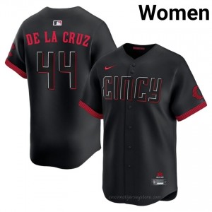 Cincinnati Reds Elly De La Cruz #44 Black Women City Connect Baseball Jersey | 2026 Season Premium k2k7E132