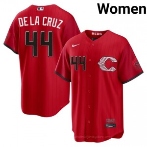 #44 Elly De La Cruz Replica Women City Connect Baseball Jersey | Reds Red Fan Gear k4XNG339