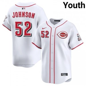 Gameday Pierce Johnson #52 CIN Reds Youth Baseball Jersey | White Queen City Pride Edition Q8Hg0v38